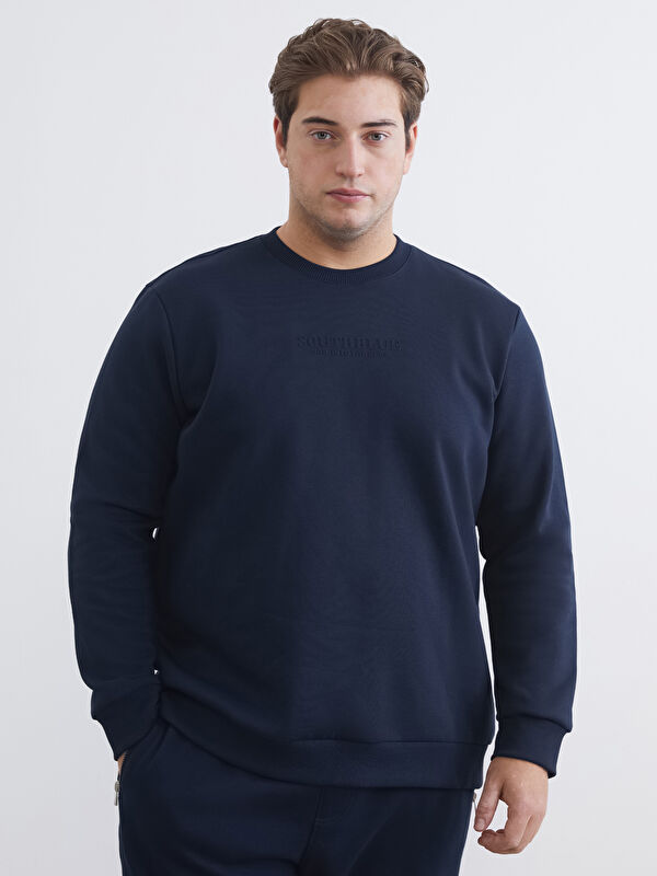 SOUTHBLUE Bisiklet Yaka Uzun Kollu Erkek Sweatshirt