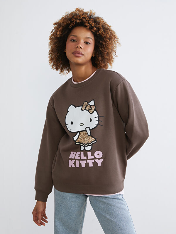 XSIDE Свитшот толстый с принтом hello kitty для женское