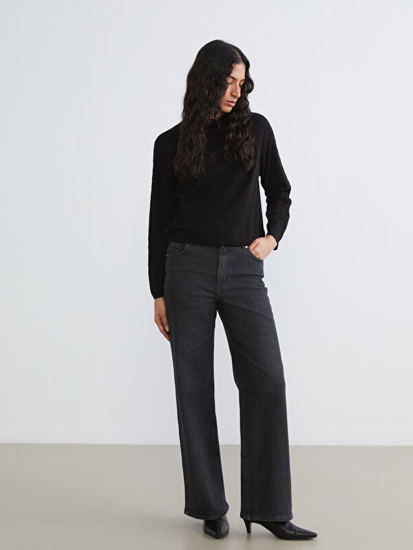 LCW Modest Wideleg Kadın Jean Pantolon