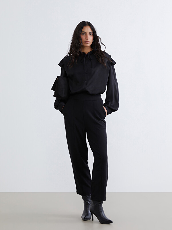LCW Modest Beli Lastikli Kadın Pantolon