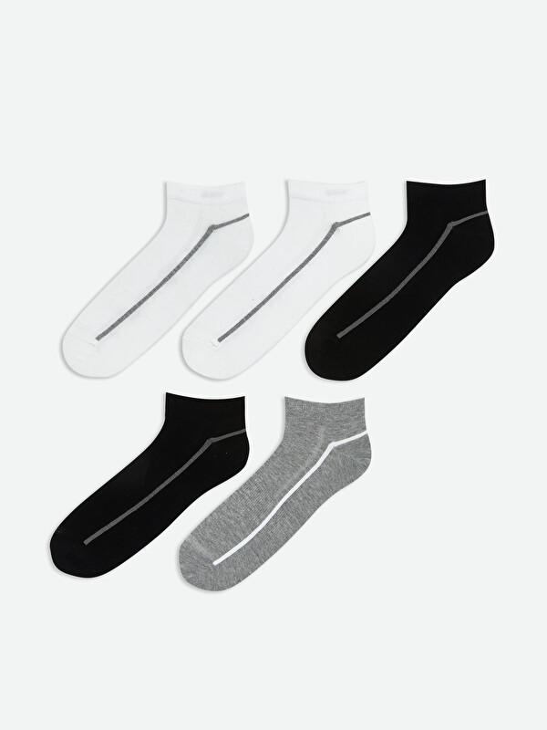 LCW ACCESSORIES Çizgili Erkek Patik Çorap 5'li