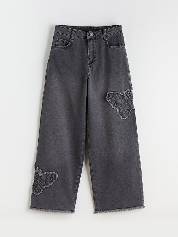 LCW Kids Wideleg Kız Çocuk Jean Pantolon