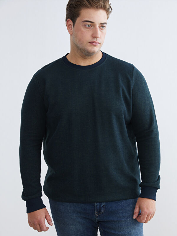 SOUTHBLUE Bisiklet Yaka Erkek Sweatshirt