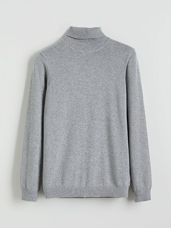 LCW Kids Fisherman Collar Basic Boys Knitwear Sweater