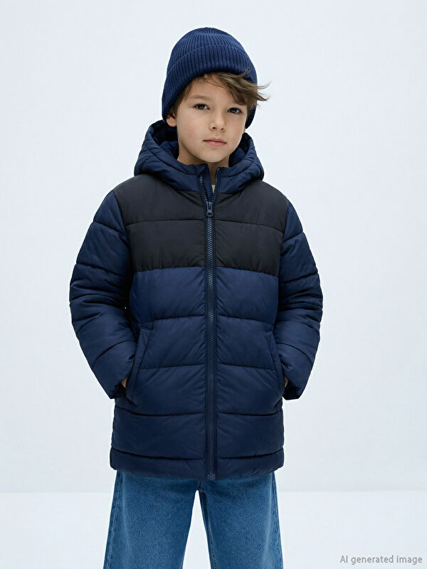 LCW Kids Su İtici Erkek Çocuk Şişme Mont