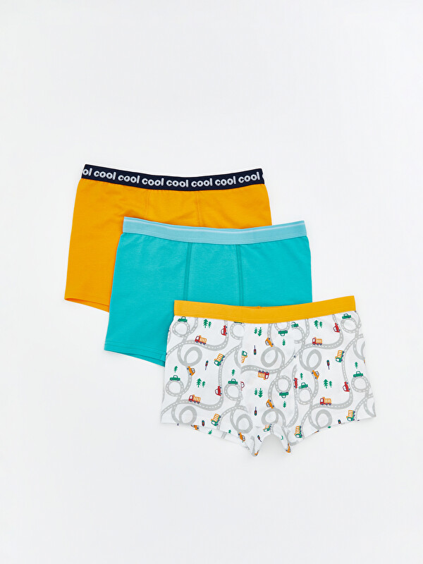 LCW Kids Baskılı Erkek Çocuk Boxer 3'lü