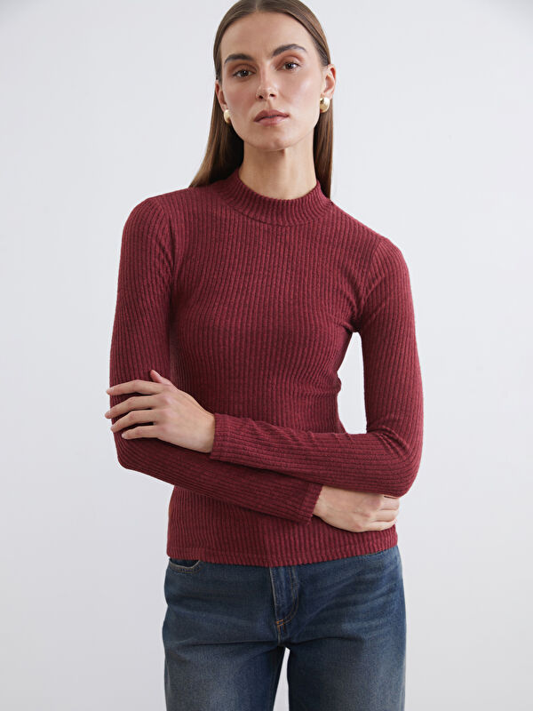 LCW EVERYDAY Turtleneck Ribbed Women's Body