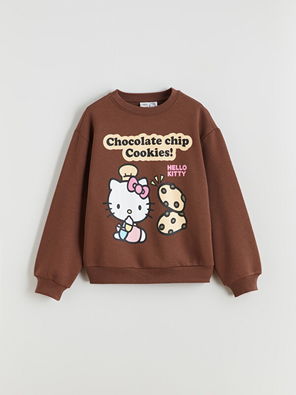 LCW Kids Hello Kitty Printed Girls' Sweatshirt and Sweatpants