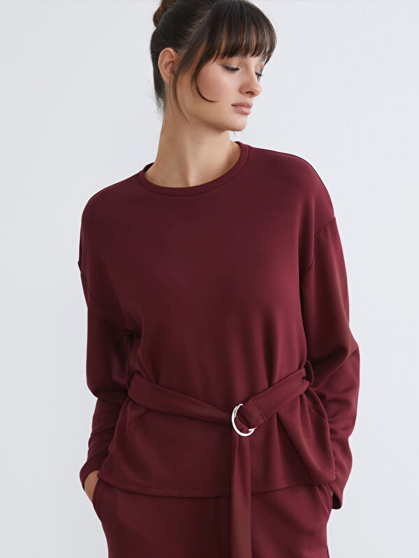 Soulife Bisiklet Yaka Kadın Sweatshirt