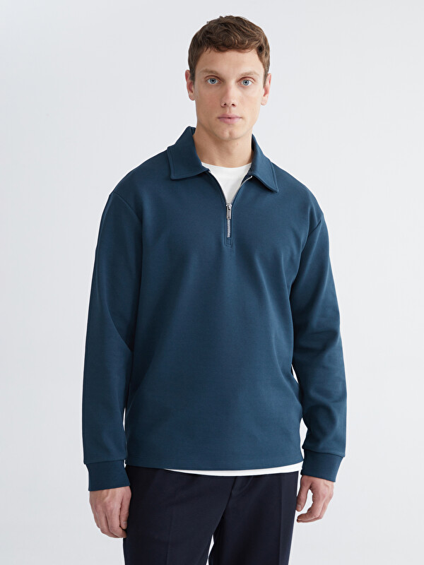 LCW Vision Polo Yaka Erkek Sweatshirt