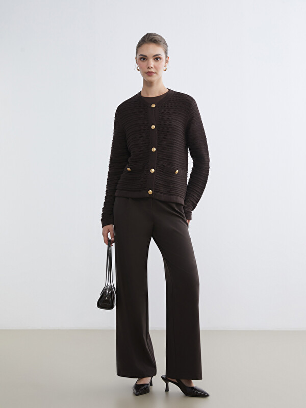 LCW Modest Loose Fit Geniş Paça Kadın Pileli Pantolon