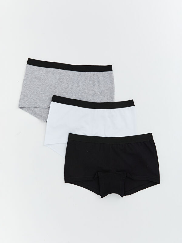 LCW Kids Basic Kız Çocuk Boxer 3'lü