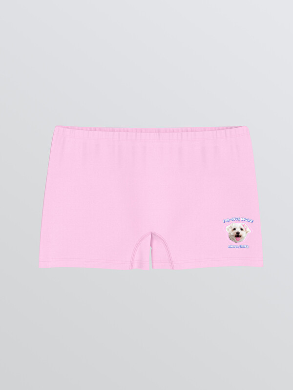 LCW Kids Kız Çocuk Baskılı Boxer