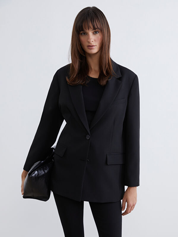 LCW Vision Krep Kadın Blazer Ceket