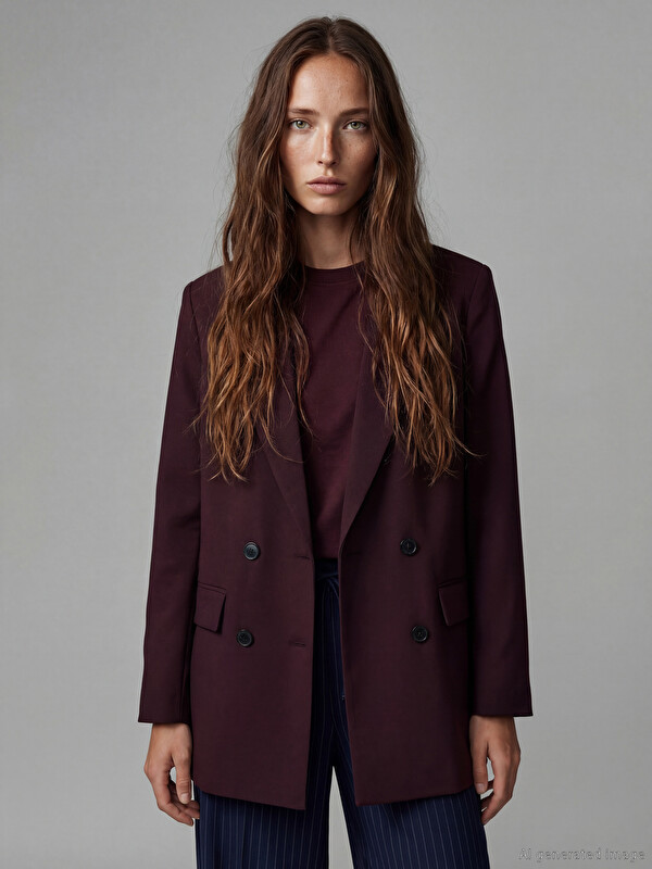 XSIDE Kruvaze Yaka Kadın Blazer Ceket