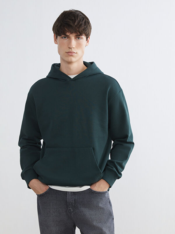 XSIDE Uzun Kollu Erkek Kalın Hoodie