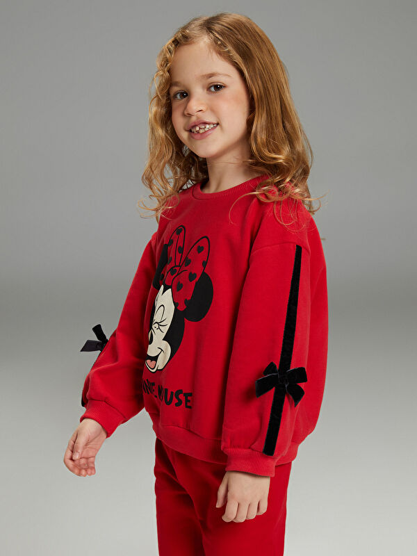LCW Kids Minnie Mouse Baskılı Kız Çocuk Pantolon