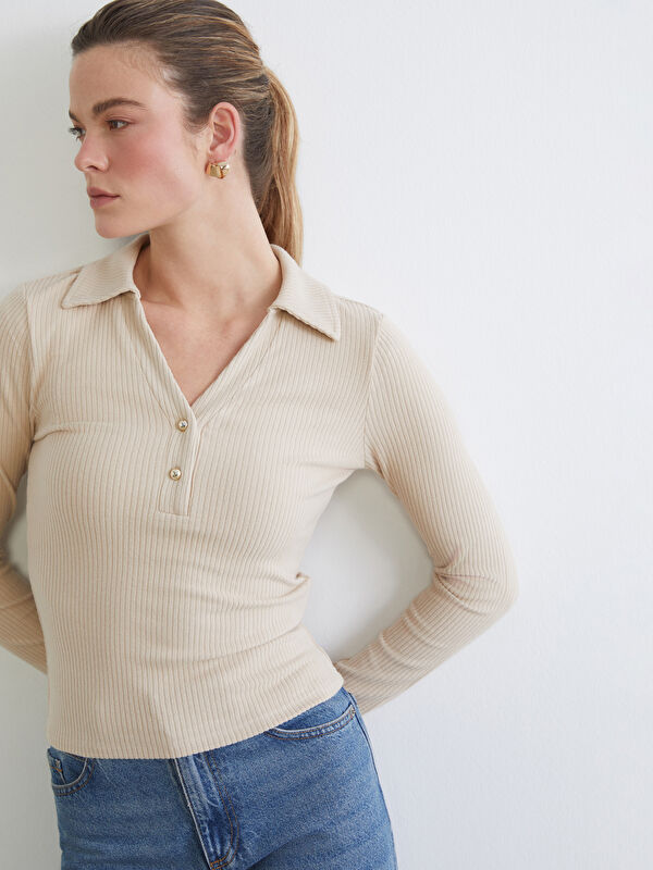 LCW EVERYDAY Rollkragen Body für Damen