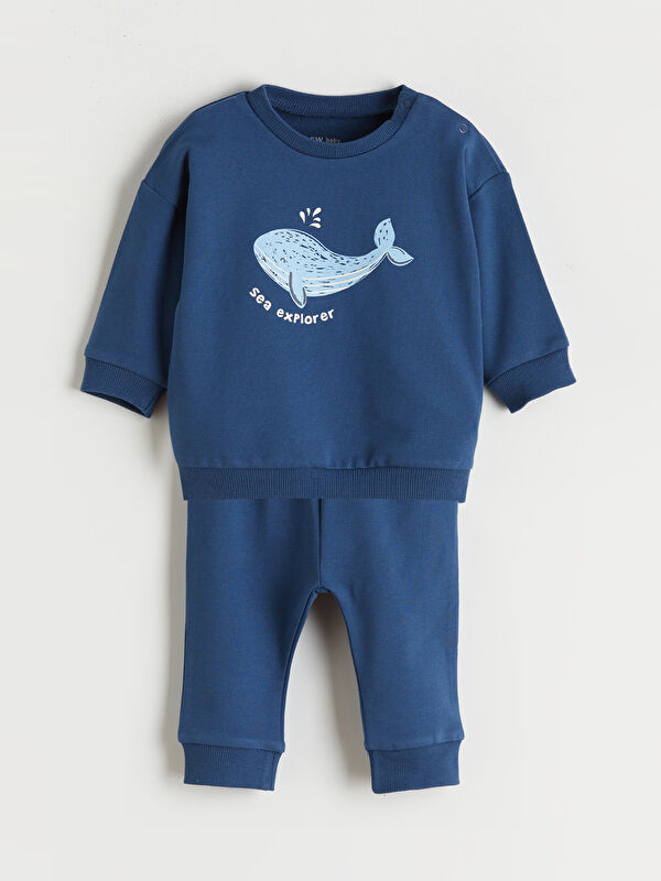 LCW baby Sweatshirt et Pantalon de Jogging pour Garçons Bébé à Col Rond