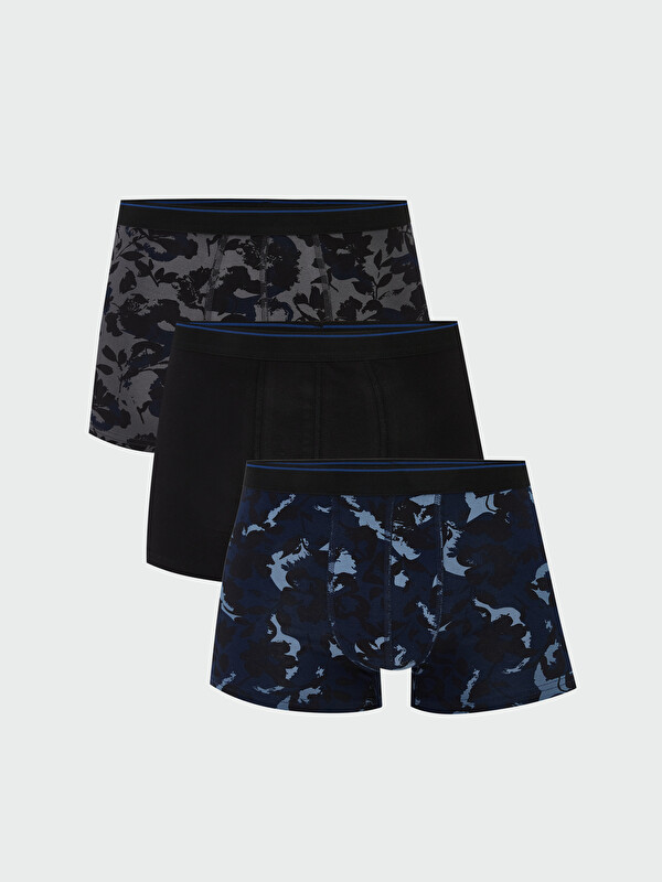 LC WAIKIKI Standart Kalıp Pamuklu Esnek Erkek Boxer 3'lü