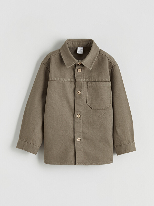 LCW Kids Erkek Çocuk Gabardin Gömlek