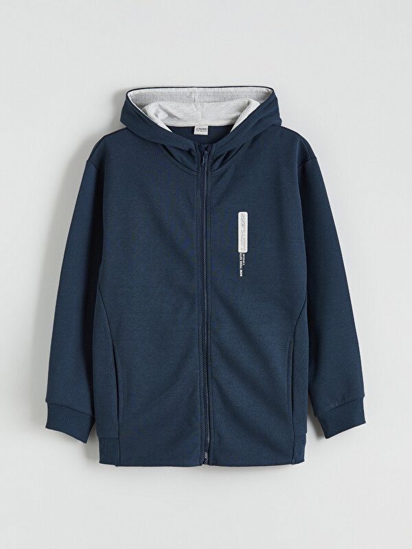 LCW Kids Kapüşonlu Erkek Çocuk Fermuarlı Sweatshirt