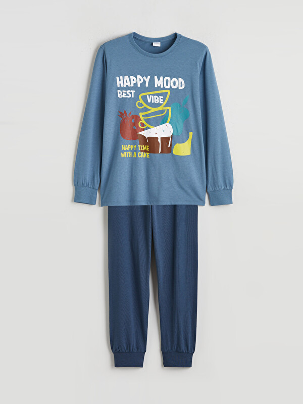 LCW Kids Baskılı Erkek Çocuk Pijama Takım