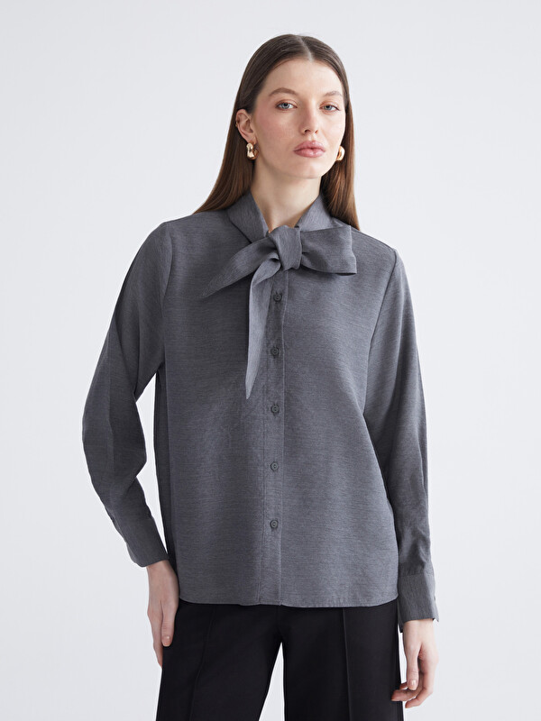 LCWAIKIKI Classic Shawl Collar Modal Blend Women's Shirt