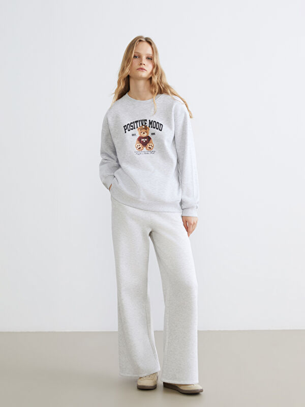 XSIDE Elastische Taille Weite Beine Für Damen Dicke Jogginghose