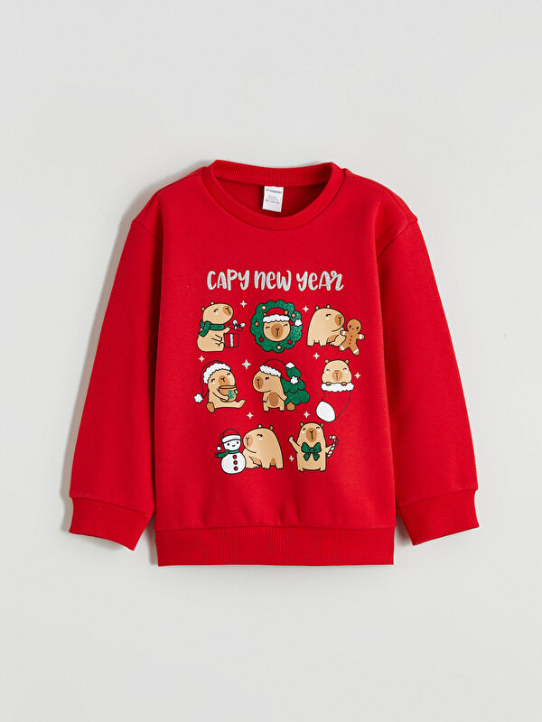 LCW Kids Animal Printed Girls' Sweatshirt
