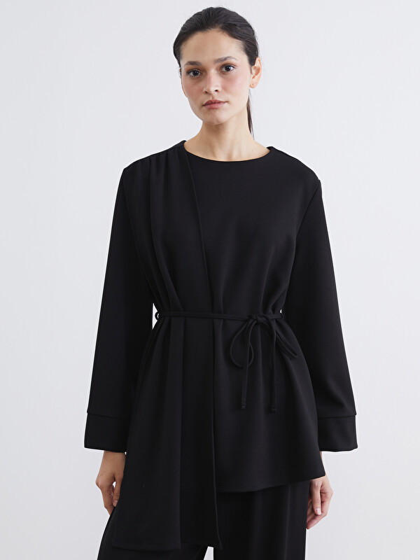 LCW Modest Atkılı Soft Touch Kadın Sweatshirt Tunik