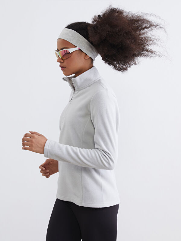 KOOR SPORT Dik Yaka Kadın Polar Sweatshirt	