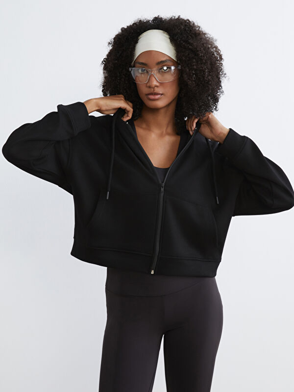 KOOR SPORT Hooded Women's Zip-Up Sweatshirt