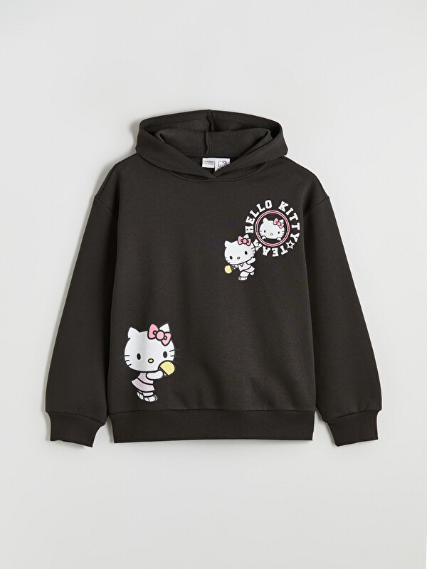 LCW Kids Hello Kitty Baskılı Kız Çocuk Kalın Sweatshirt