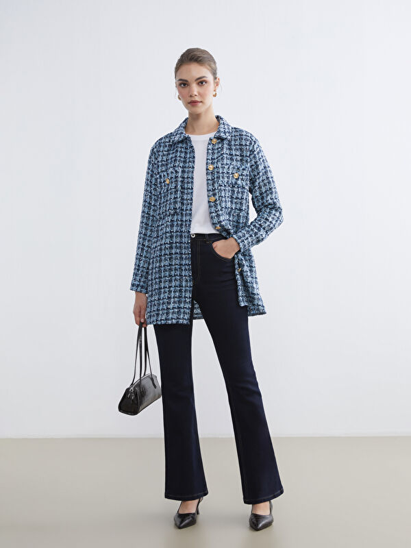 LCW Modest Mars Flare Kadın Jean Pantolon
