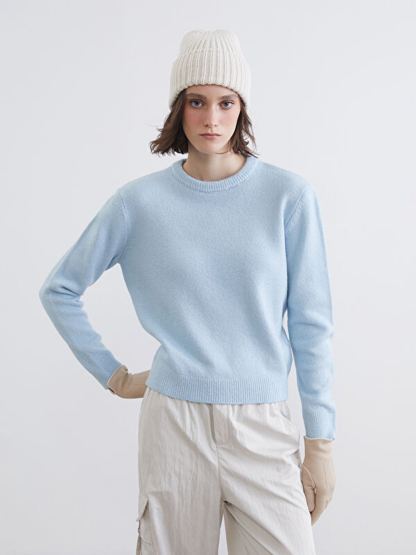 XSIDE Rundhalsausschnitt Damen Strickpullover