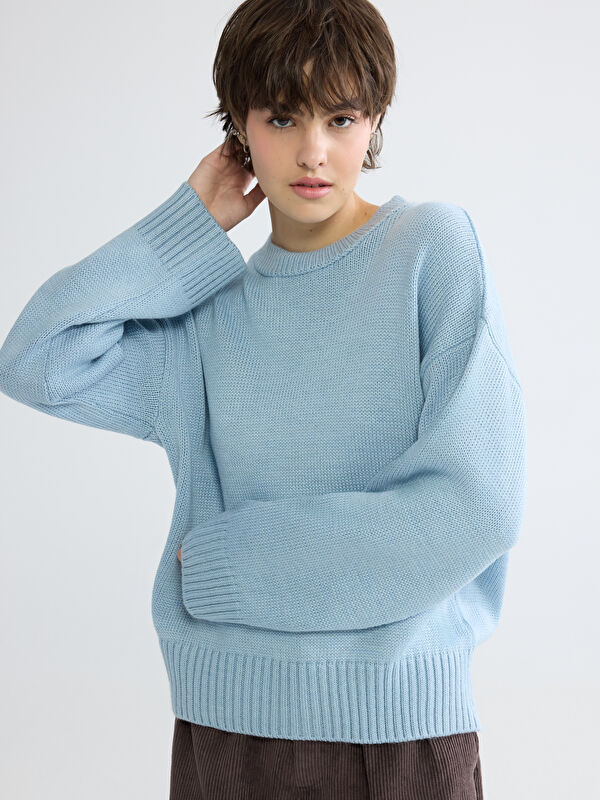 XSIDE Rundhalsausschnitt Damen Strickpullover