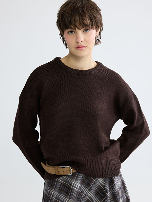 XSIDE Rundhalsausschnitt Damen Strickpullover