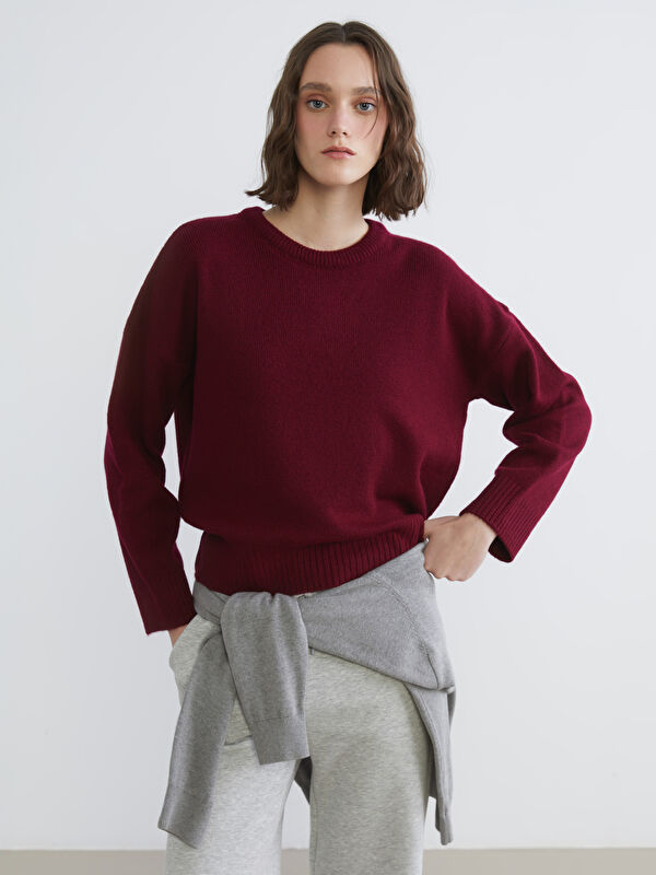 XSIDE Rundhalsausschnitt Damen Strickpullover