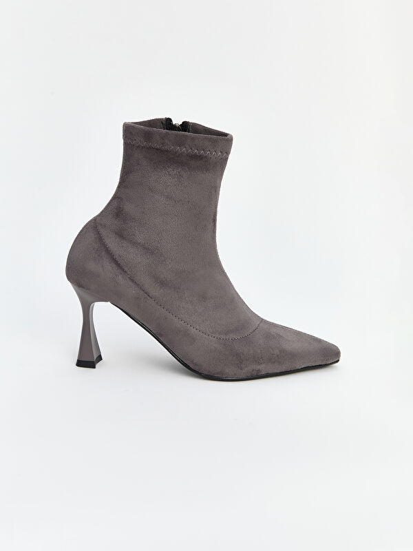 Fermuarlı Kadın Topuklu Bot - Görsel 3