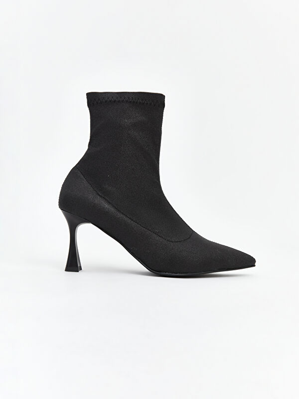 Fermuarlı Kadın Topuklu Bot - Görsel 3