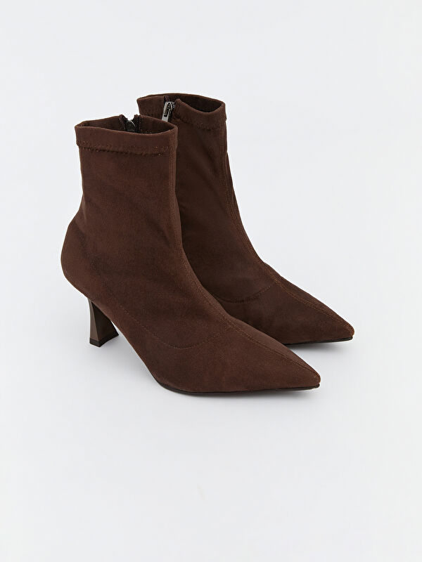 Fermuarlı Kadın Topuklu Bot - Görsel 2