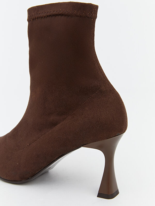 Fermuarlı Kadın Topuklu Bot - Görsel 7