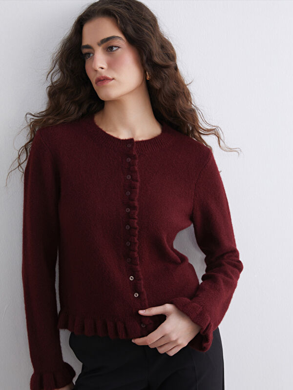 LCW Vision Rundhalsausschnitt Damen Strickjacke