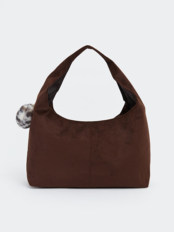 LCW ACCESSORIES Süet Görünümlü Kadın Omuz Çantası