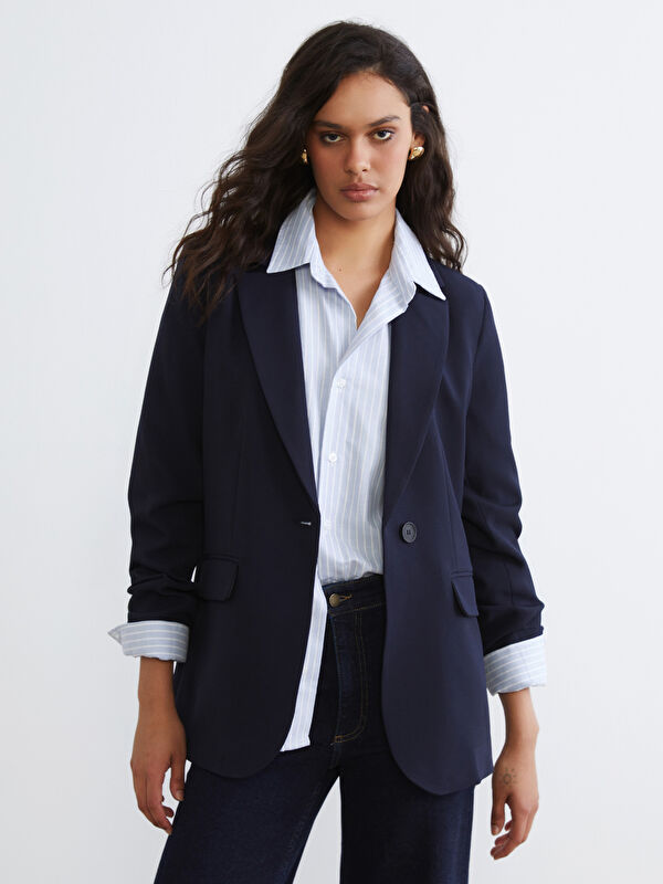 LCW Vision Krep Kadın Blazer Ceket