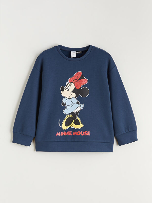 LCW Kids Minnie Mouse Printed Girls' Sweatshirt