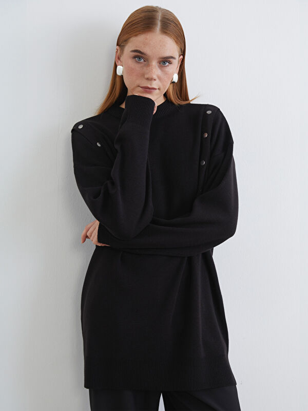 LCW Modest Bisiklet Yaka Kadın Triko Tunik