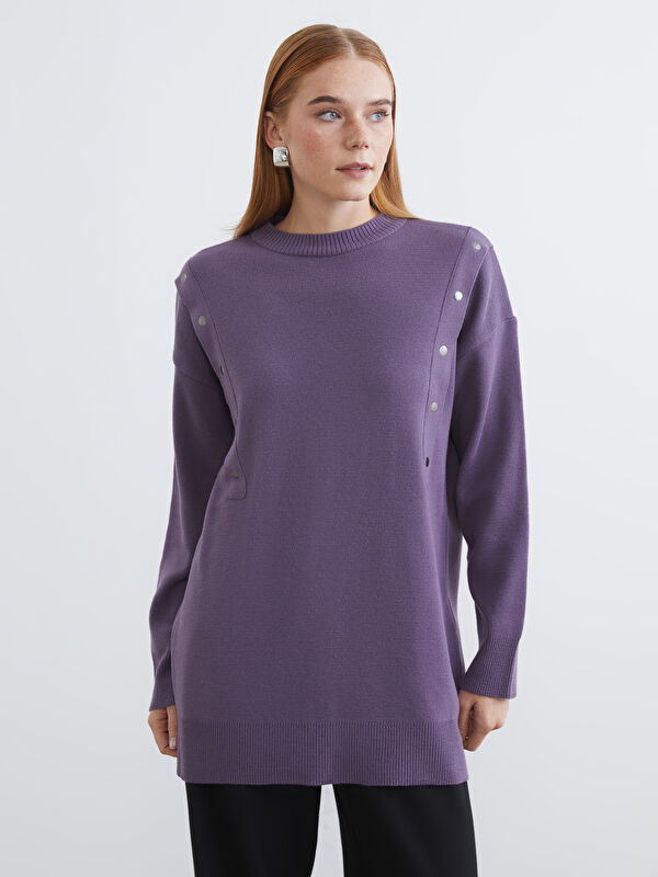 LCW Modest Bisiklet Yaka Kadın Triko Tunik