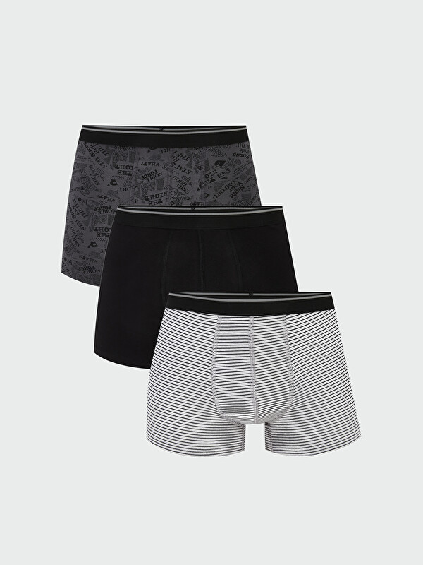 LC WAIKIKI Standard Fit Cotton Stretch Men's Boxer 3-pack